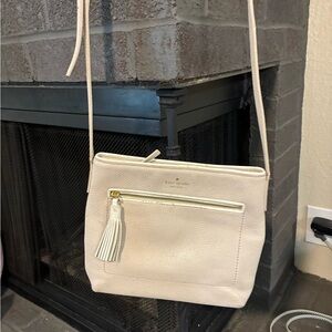 kate spade Pale Pink Leather Crossbody with Tassel